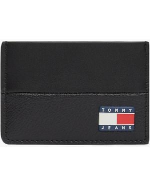 Tommy Hilfiger Heritage Logo Credit Card Holder - Black
