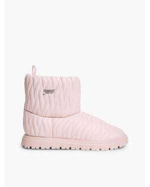 Tommy Hilfiger Tommy Jeans Warm Lined Quilted Snow Boots - Pink