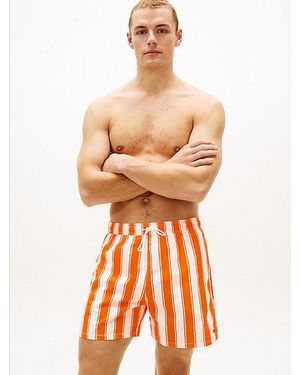 Tommy Hilfiger Halflange Zwemshort Met Print - Oranje