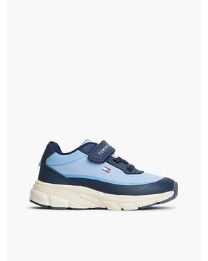 Tommy Hilfiger Sneaker Mit Klettverschluss Und Logo - Blau
