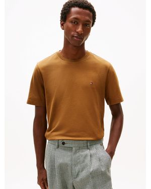 Tommy Hilfiger Flag Embroidery Jersey Crew Neck T-Shirt - Multicolour