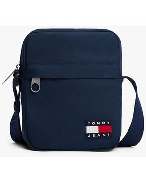 Tommy Hilfiger Essential Repeat Logo Crossbody Reporter Bag - Blue