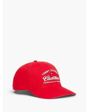 Tommy Hilfiger Gorra Th X Cadillac Formula 1 Team Con Logo - Rojo