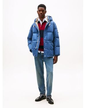 Tommy Hilfiger Parka Imbottito Con Motivo Trapuntato - Blu