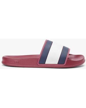 Tommy Hilfiger Flag Strap Pool Slides - White