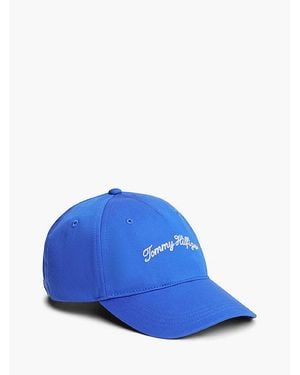 Tommy Hilfiger Kids 5 Panel Baseballpet Met Geborduurd Logo - Blauw