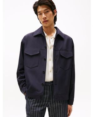 Tommy Hilfiger Padded Bomber Jacket - Blue