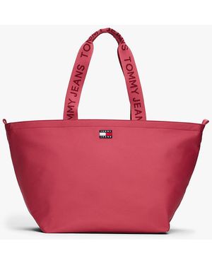 Tommy Hilfiger Cabas Essential À Motif Logo - Rose