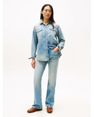 Tommy Hilfiger Mid Rise Bootcut Jeans - Blue
