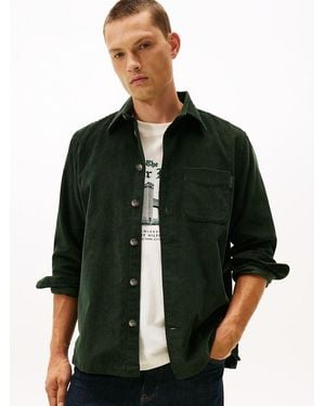 Tommy Hilfiger Relaxed Corduroy Overshirt - Green