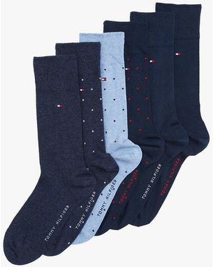 Tommy Hilfiger 6-pack Polka Dot Socks - Blue