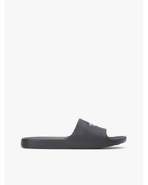 Tommy Hilfiger Badslipper Met Wapperende Vlag - Wit