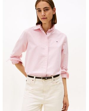 Tommy Hilfiger Chemise Oxford Coupe Décontractée - Rose