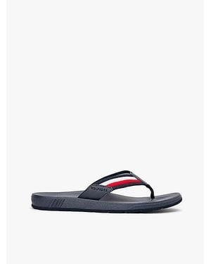 Tommy Hilfiger Teenslipper Met Voorgevormd Voetbed - Blauw