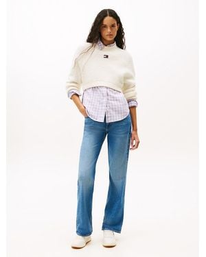 Tommy Hilfiger Cleo Faded Mid Rise Bootcut Jeans - Blue