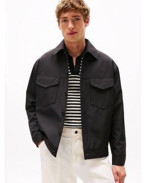 Tommy Hilfiger Padded Bomber Jacket - Black