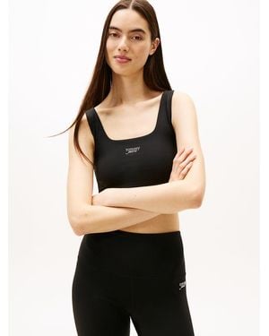 Tommy Hilfiger Slim Cropped Tank Top - Black