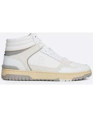 Tommy Hilfiger Leather High-top Basketball Trainers - Natural