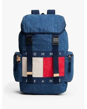 Tommy Hilfiger Mochila De Tejido - Azul