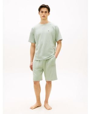 Tommy Hilfiger Essential Logo Terry Lounge Shorts - Green