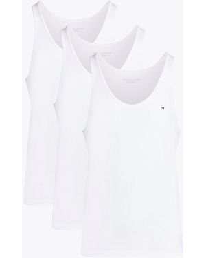 Tommy Hilfiger 3-pack Signature Tank Tops - White