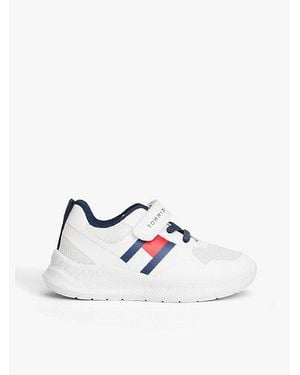 Tommy Hilfiger Klett Sneaker Mit Mesh - Weiß