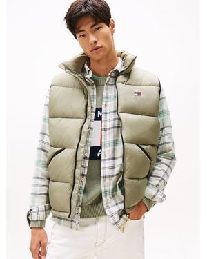 Tommy Hilfiger Crinkle Water Repellent Relaxed Puffer Gilet - Green