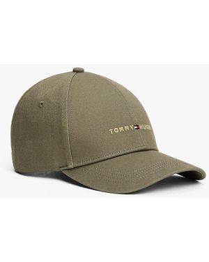 Tommy Hilfiger Cappello Da Baseball Con Logo Ricamato - Verde