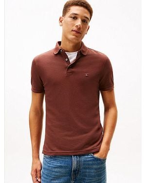 Tommy Hilfiger 1985 Slim Fit Piqué-Poloshirt - Rot