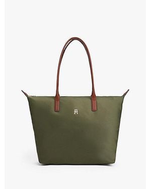 Tommy Hilfiger Tote-Bag Mit Th Monogramm - Grün