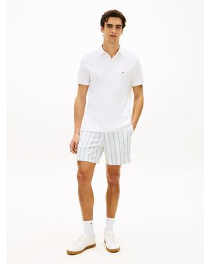 Tommy Hilfiger Dover Open Weave Dobby Regular Fit Shorts - White