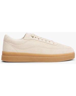 Tommy Hilfiger Baskets En Daim À Logo Gaufré - Blanc