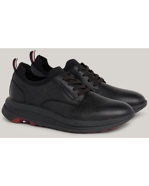 Tommy Hilfiger Leather Hybrid Shoes - Black