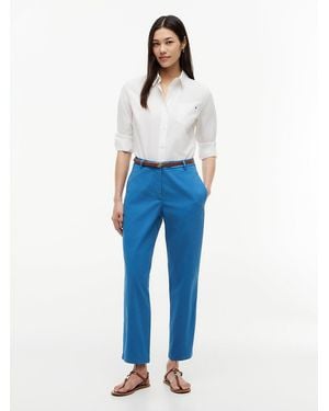 Tommy Hilfiger Washed Slim Straight Leg Chinos - Blue
