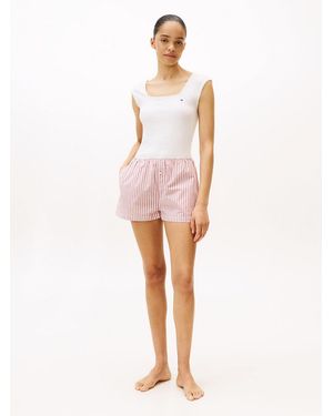 Tommy Hilfiger Essential Pyjamas And Eye Mask Gift Set - Pink