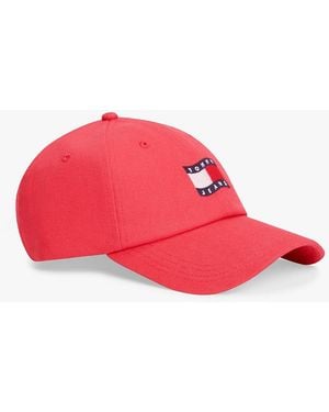 Tommy Hilfiger Wavy Flag Canvas Baseball Cap - Pink
