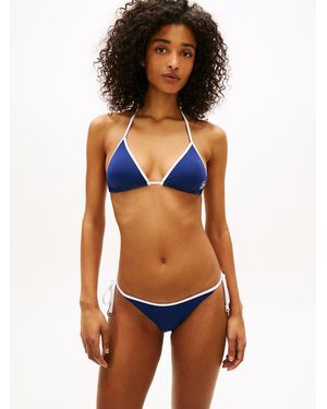 Tommy Hilfiger Essential Contrast Side Tie Bikini Bottoms - Orange