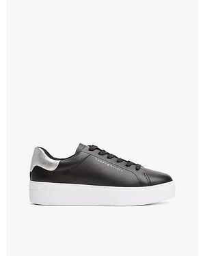 Tommy Hilfiger Deportivas De Tenis De Piel Con Plataforma - Multicolor