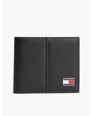 Tommy Hilfiger Tommy Jeans Leather Bifold Credit Card Wallet - Black