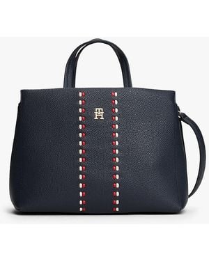 Tommy Hilfiger S Timeless Satchel,space Blue One Size