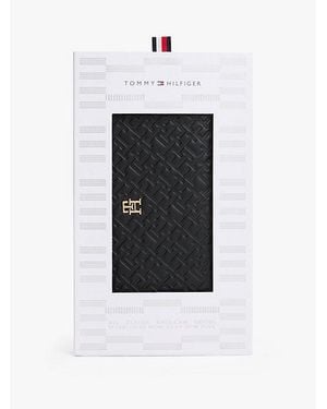 Tommy Hilfiger Cartera Con Cremallera Y Monograma Th - Blanco