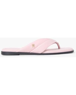 Tommy Hilfiger Leather Toe Post Flat Sandals - Multicolour