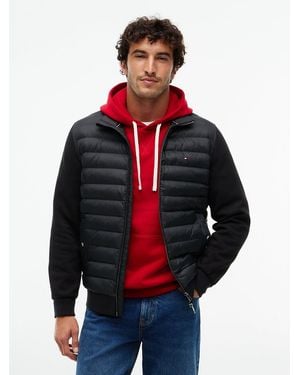 Tommy Hilfiger Intechno Knit Zip-thru Sweatshirt - Grey