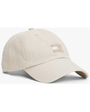 Tommy Hilfiger Heritage Tonal Logo Canvas Baseball Cap - Pink