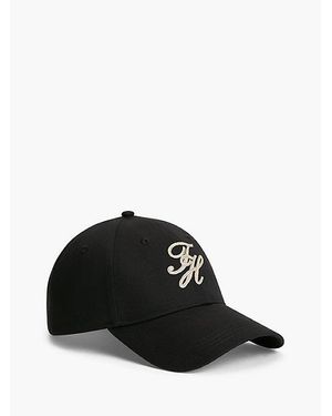 Tommy Hilfiger Twill Baseballpet Met Geborduurd Logo - Zwart