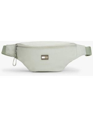 Tommy Hilfiger Sac Banane À Logo En Caoutchouc - Blanc
