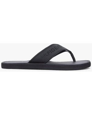 Tommy Hilfiger Jacquard Logo Flip-Flops - White