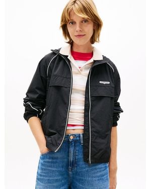 Tommy Hilfiger Water Repellent Piping Track Jacket - Black
