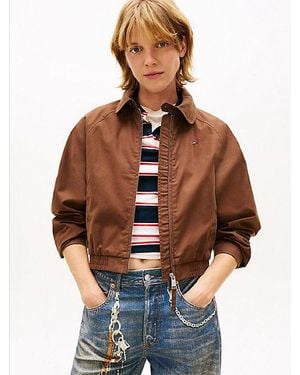 Tommy Hilfiger Cazadora De Que Sarga Repele El Agua - Marrón