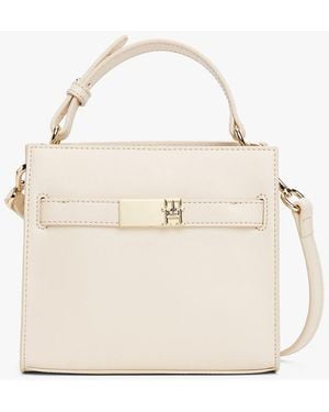 Tommy Hilfiger Heritage Th Monogram Crossbody Satchel - Natural